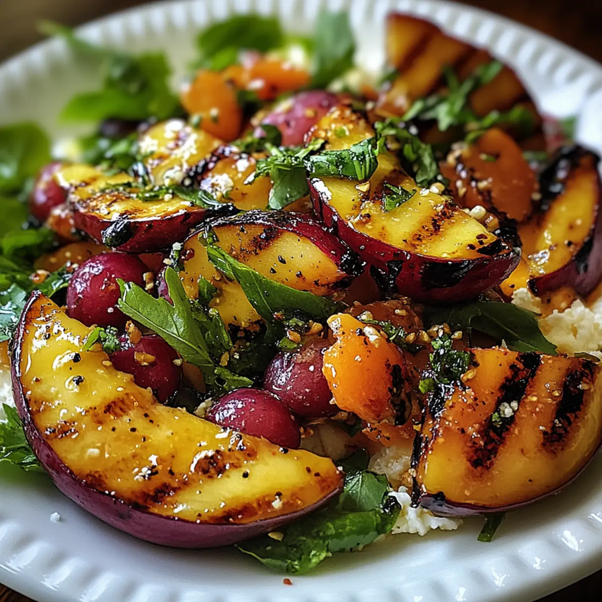 Grilled Peach Salad