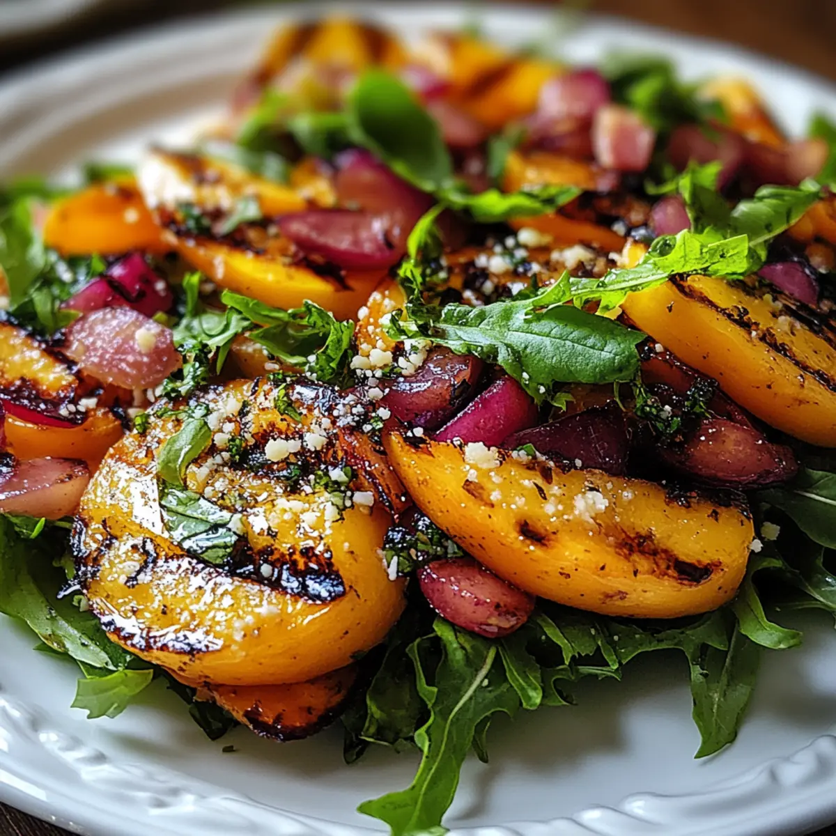 Grilled Peach Salad