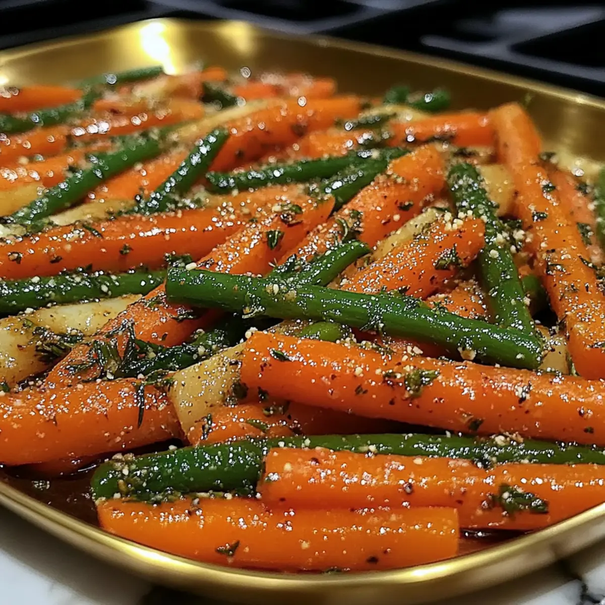 Honey Glazed Carrots and Green Beans