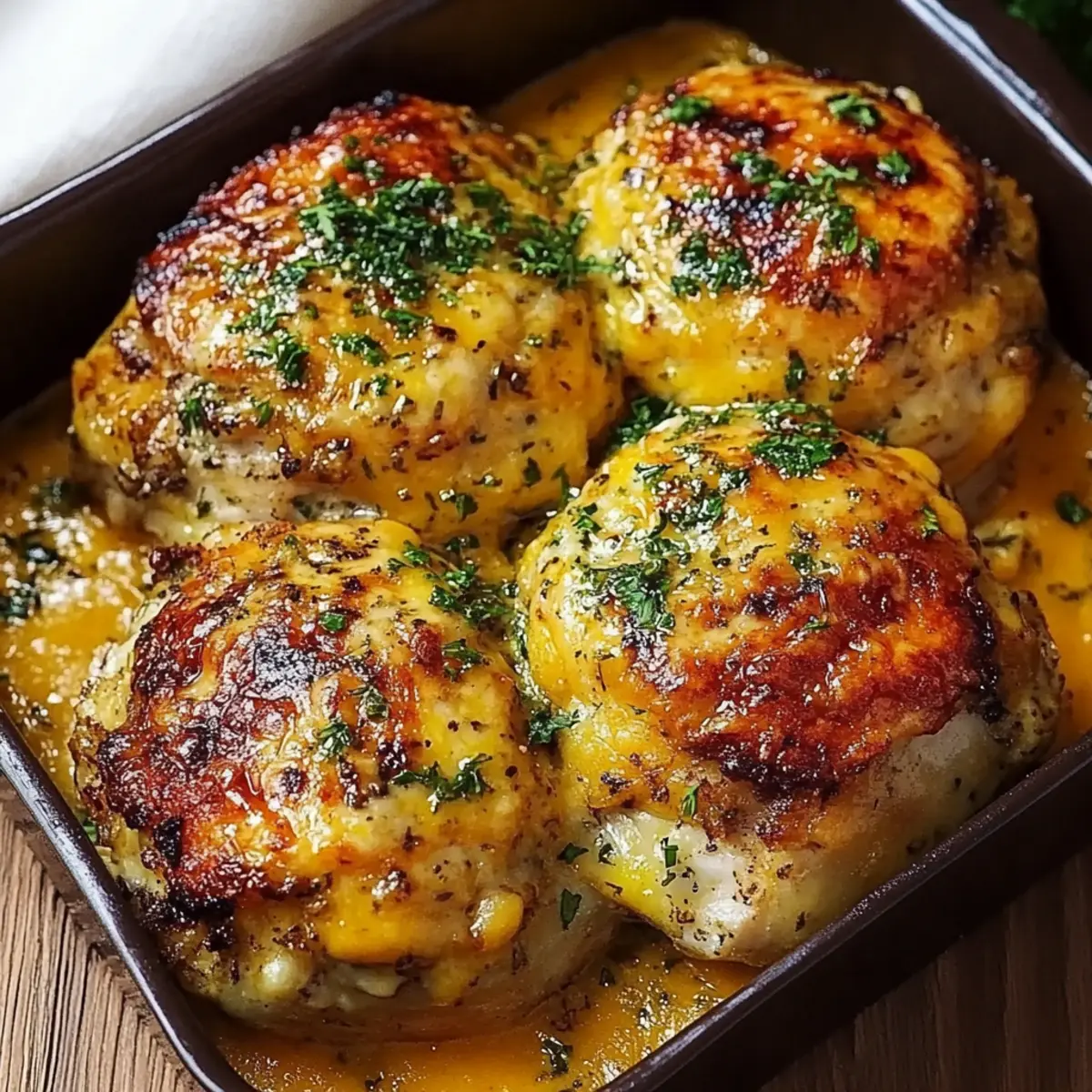 Keto Baked Cheesy Ranch Chicken Thighs