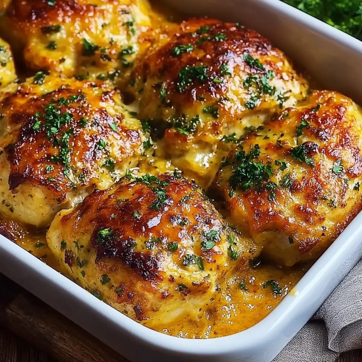 Keto Baked Cheesy Ranch Chicken Thighs