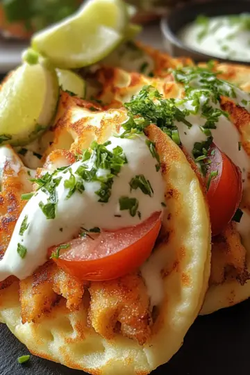 Lemon Chicken Cloud Bread Tacos