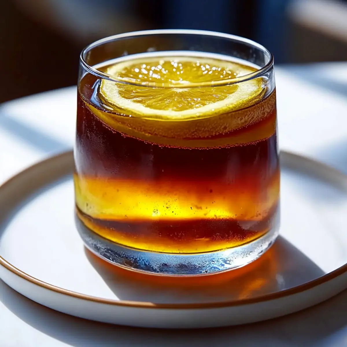 Lemon Vanilla Black Tea Iced Tea