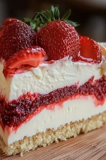 Red Velvet Strawberry Cheesecake