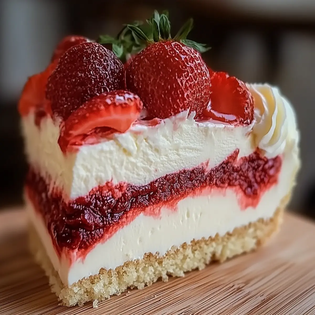 Red Velvet Strawberry Cheesecake