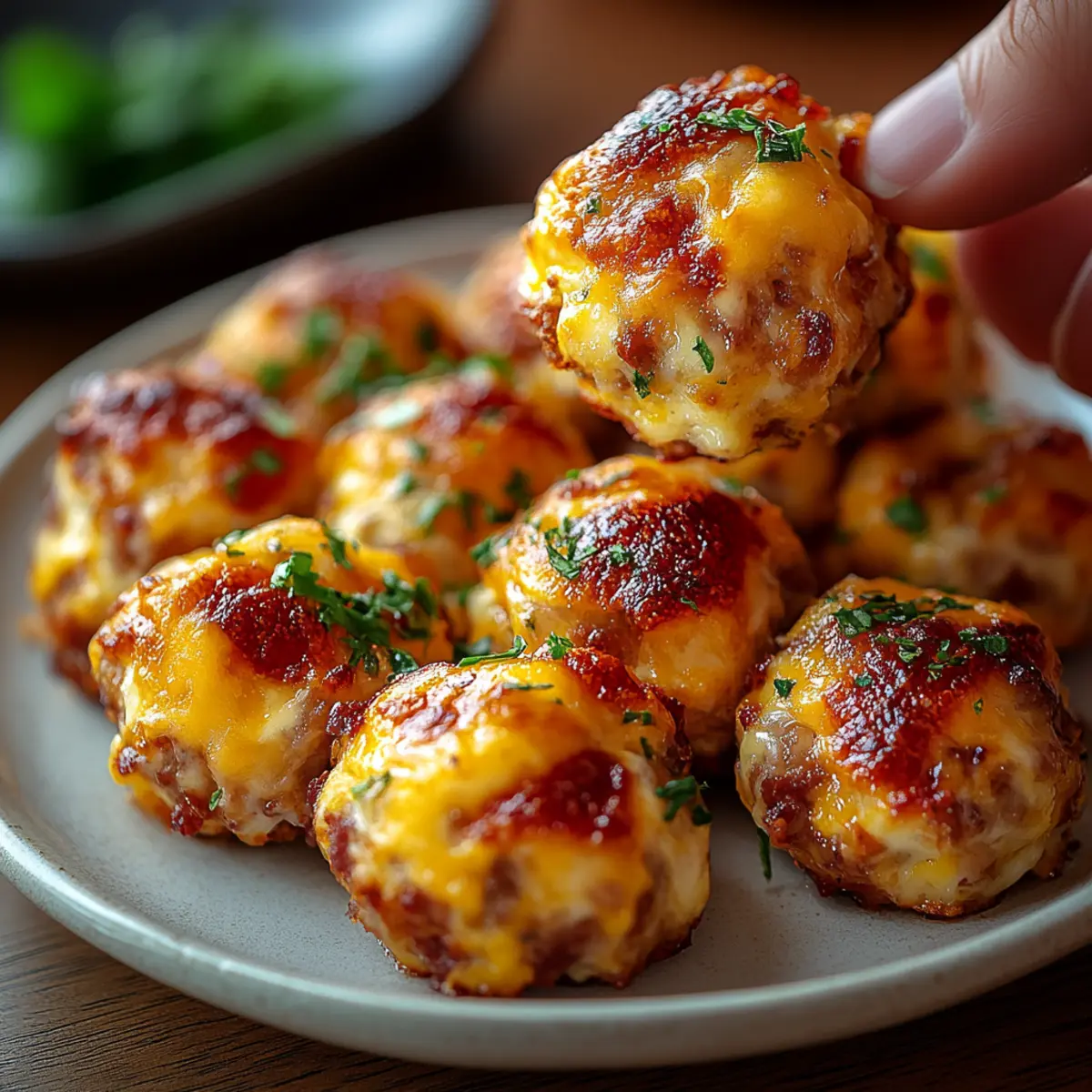 Rotel Cream Cheese Sausage Balls