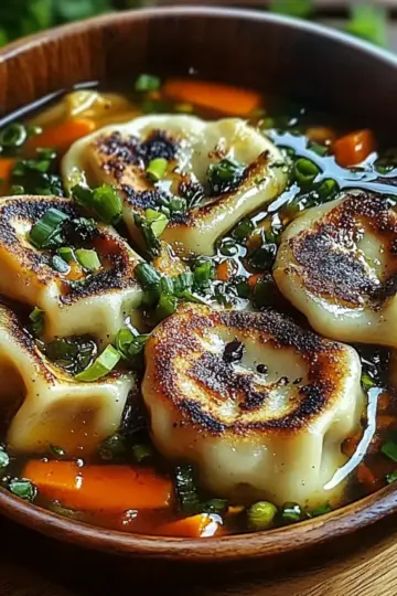Savory Asian Potsticker Soup