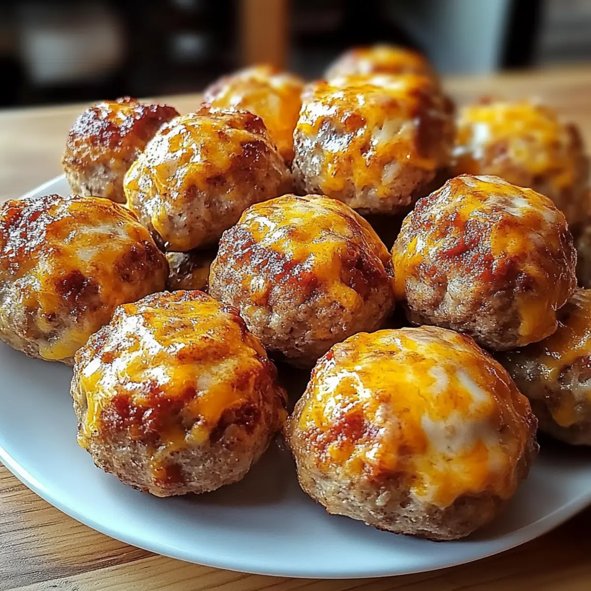 Spicy Rotel Cream Cheese Sausage Balls