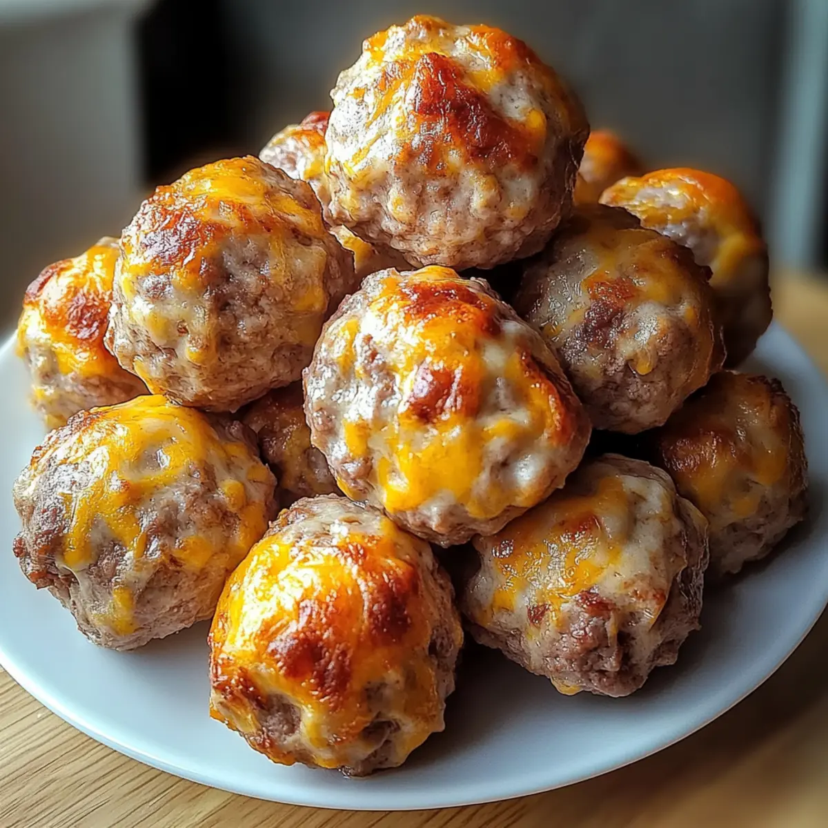 Spicy Rotel Cream Cheese Sausage Balls