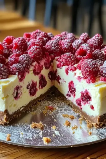 White Chocolate Raspberry Cheesecake