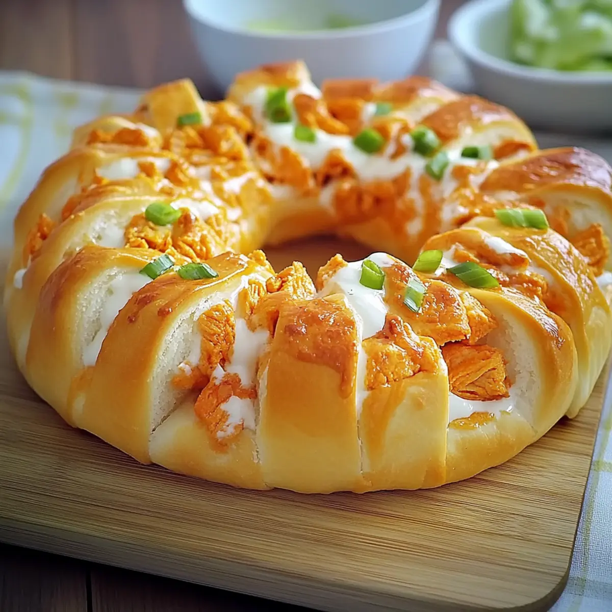 Buffalo Chicken Crescent Ring