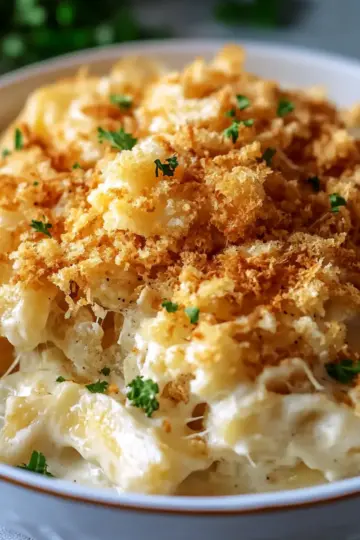 Creamy Ritz Cracker Chicken Casserole