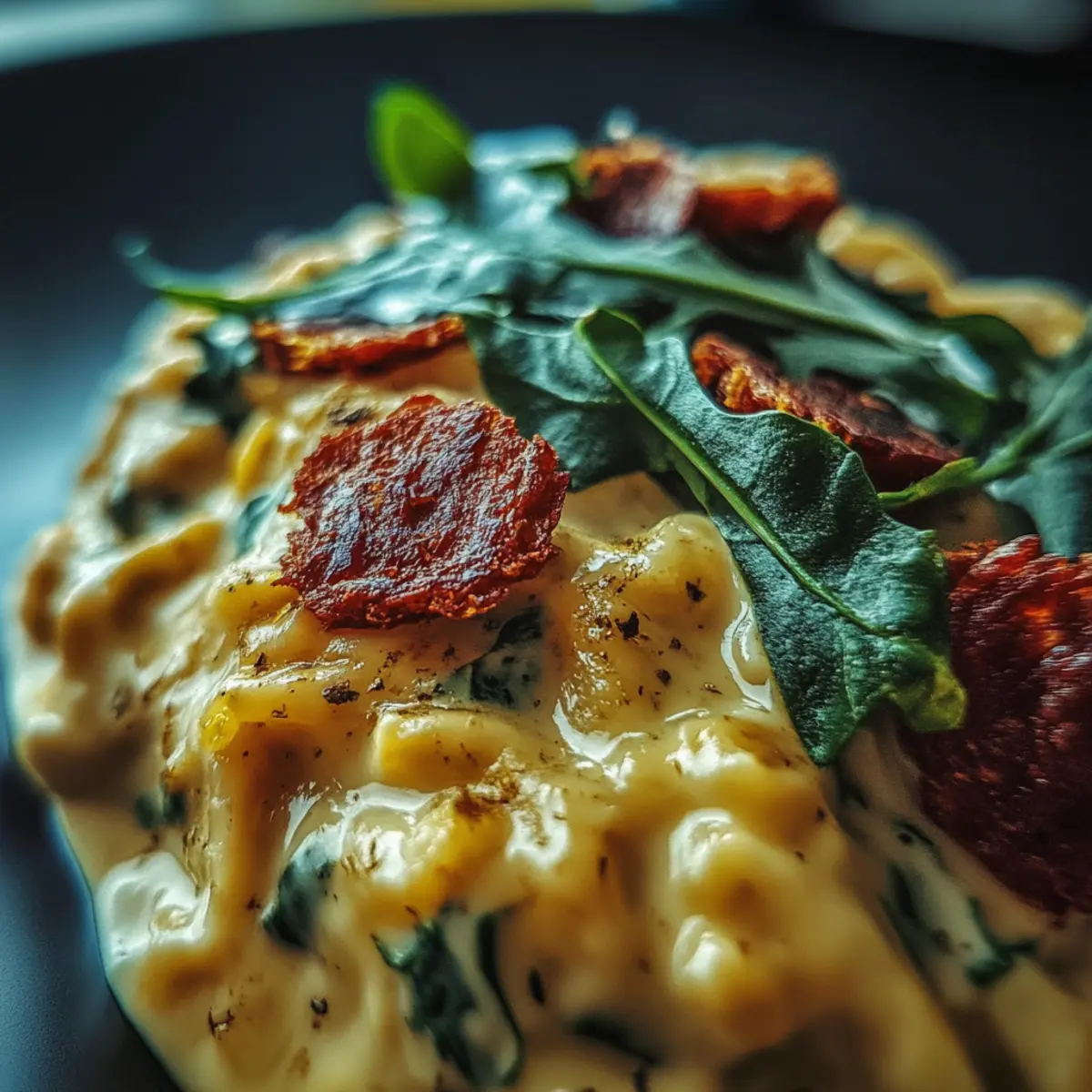 Creamy Chorizo And Spinach Pasta