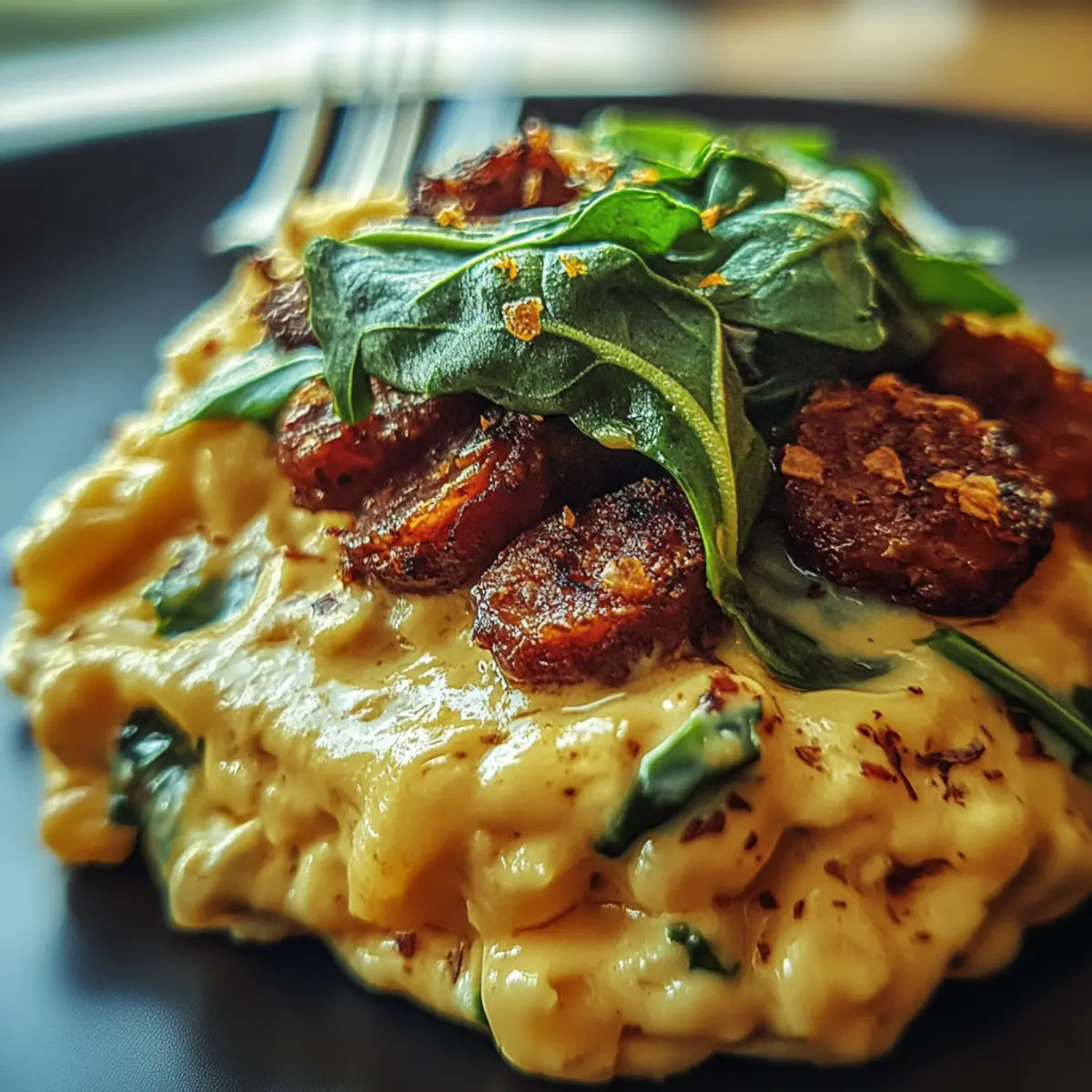 Creamy Chorizo And Spinach Pasta