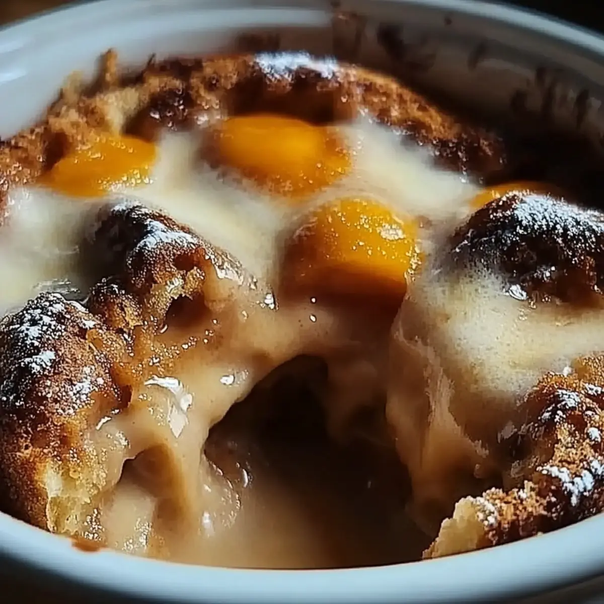 Peach Bread Pudding