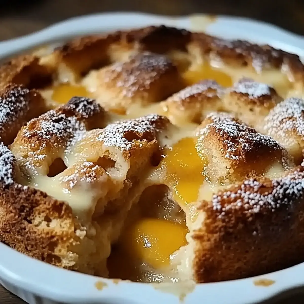 Peach Bread Pudding