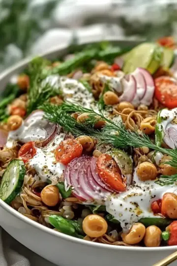 Protein Packed Mediterranean Lentil Salad