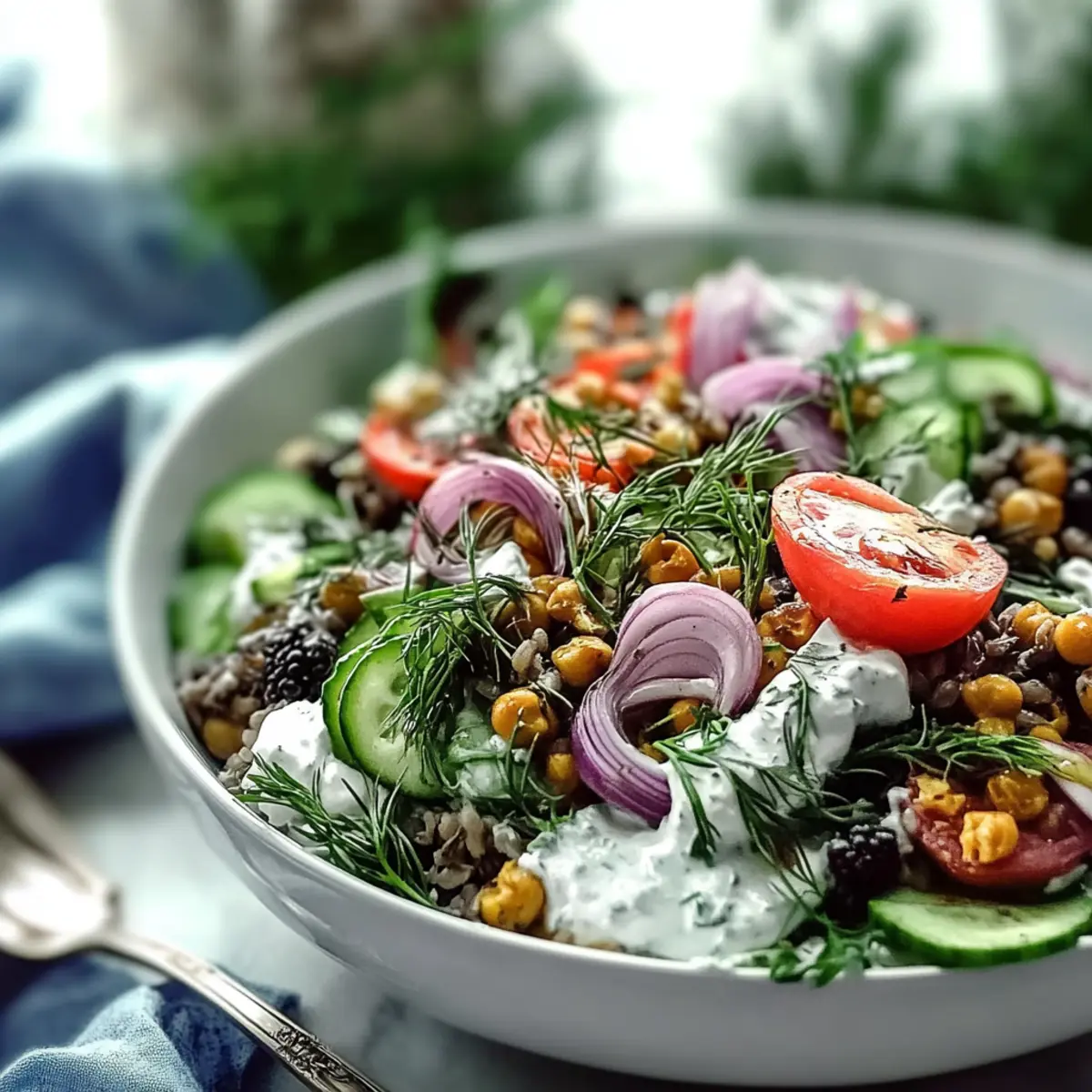 Protein Packed Mediterranean Lentil Salad