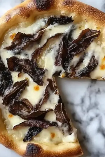 Short Rib Pizza with Smoked Gouda Cream Sauce