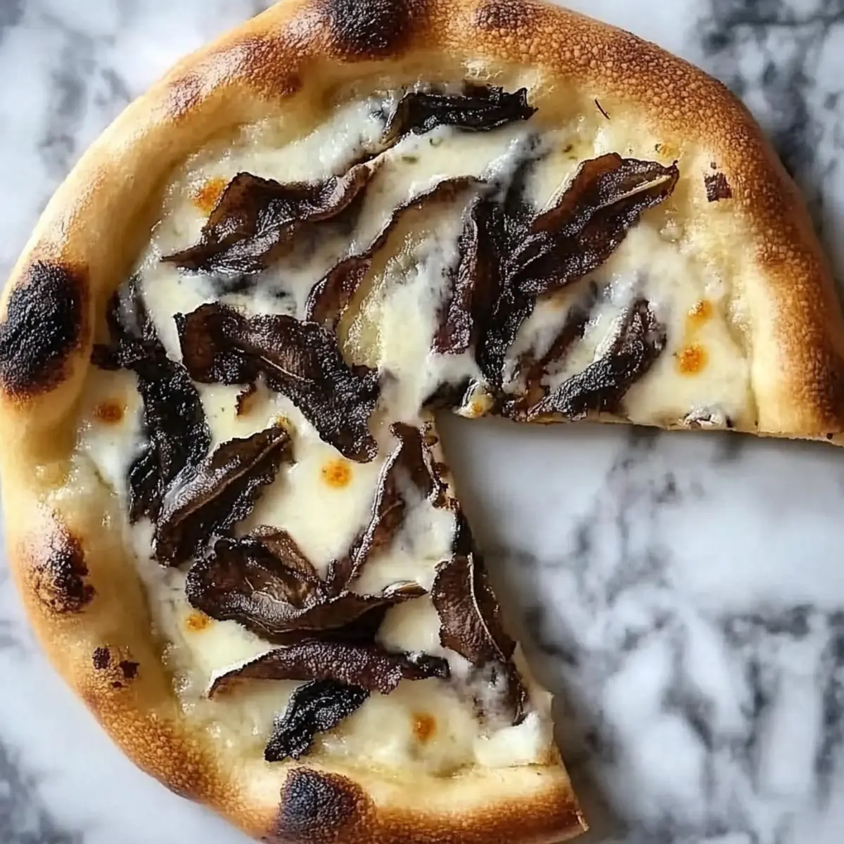 Short Rib Pizza with Smoked Gouda Cream Sauce