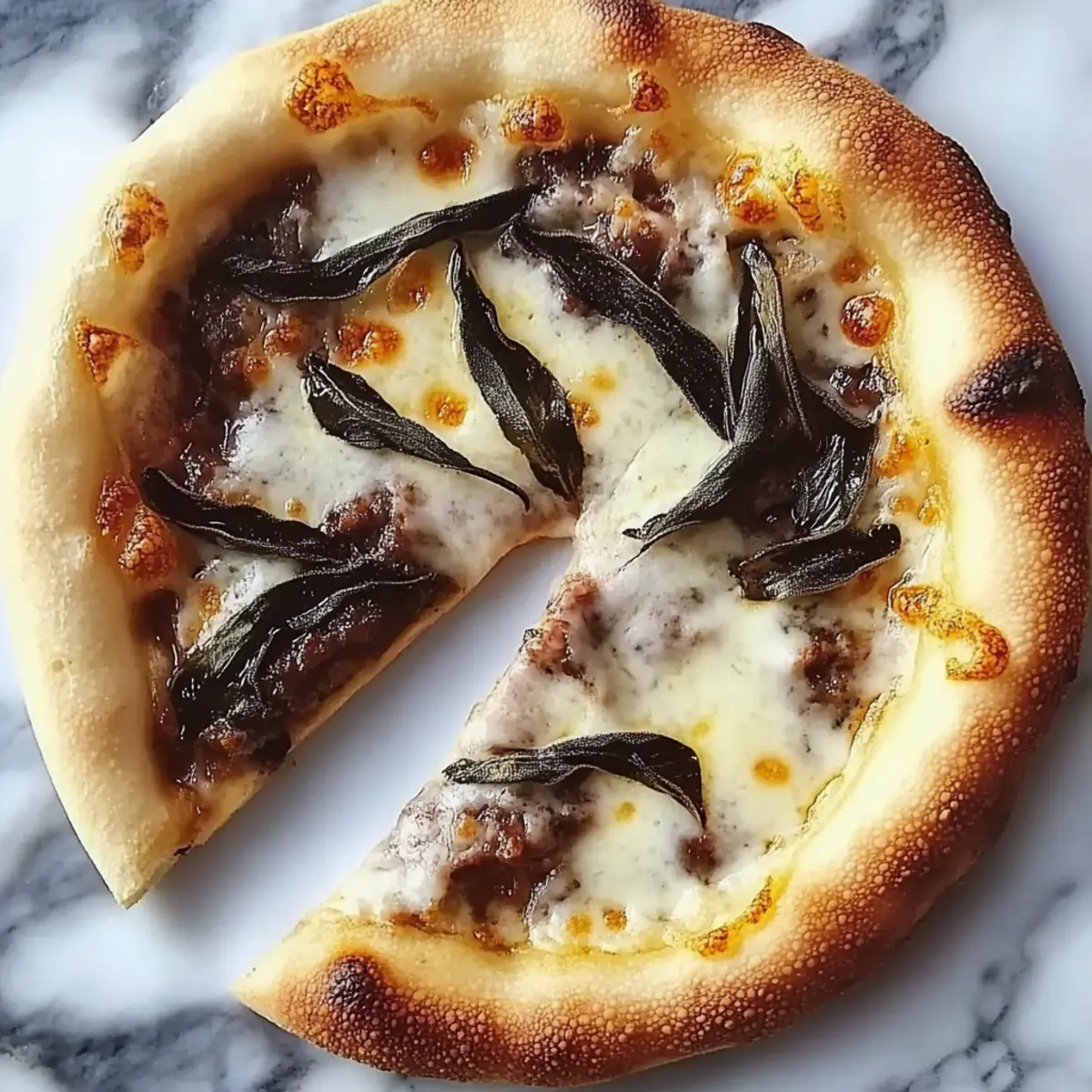 Short Rib Pizza with Smoked Gouda Cream Sauce