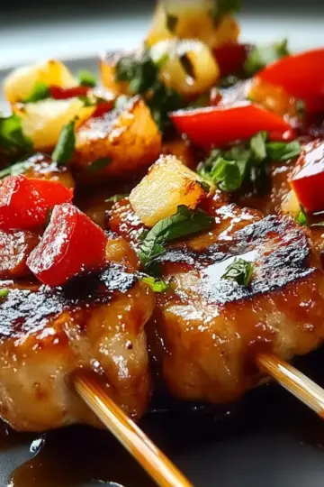 Blackstone Teriyaki Chicken Skewers