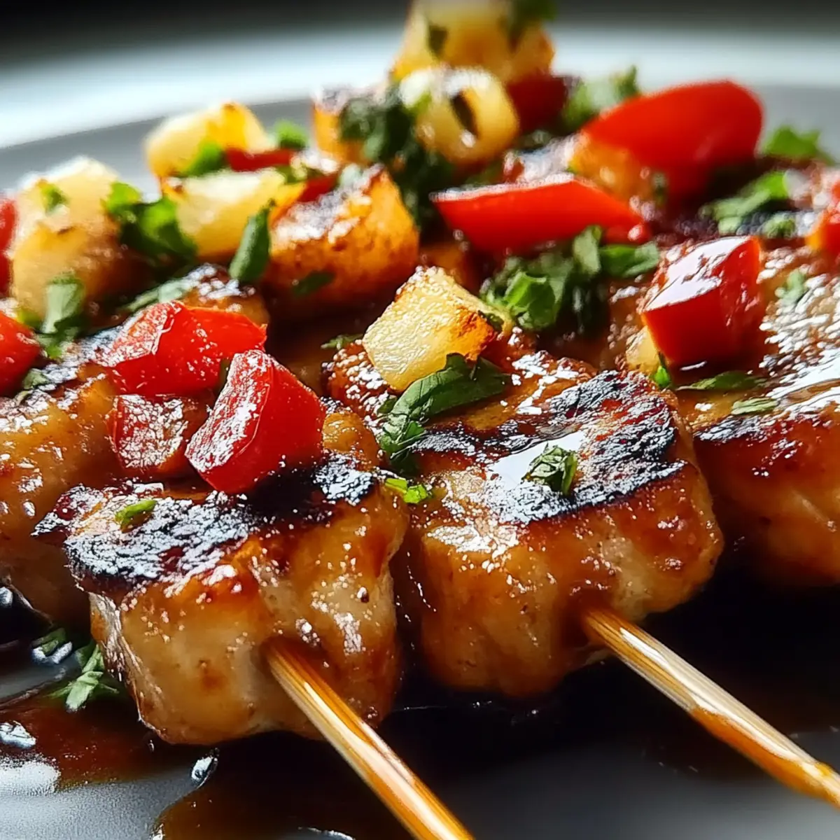Blackstone Teriyaki Chicken Skewers