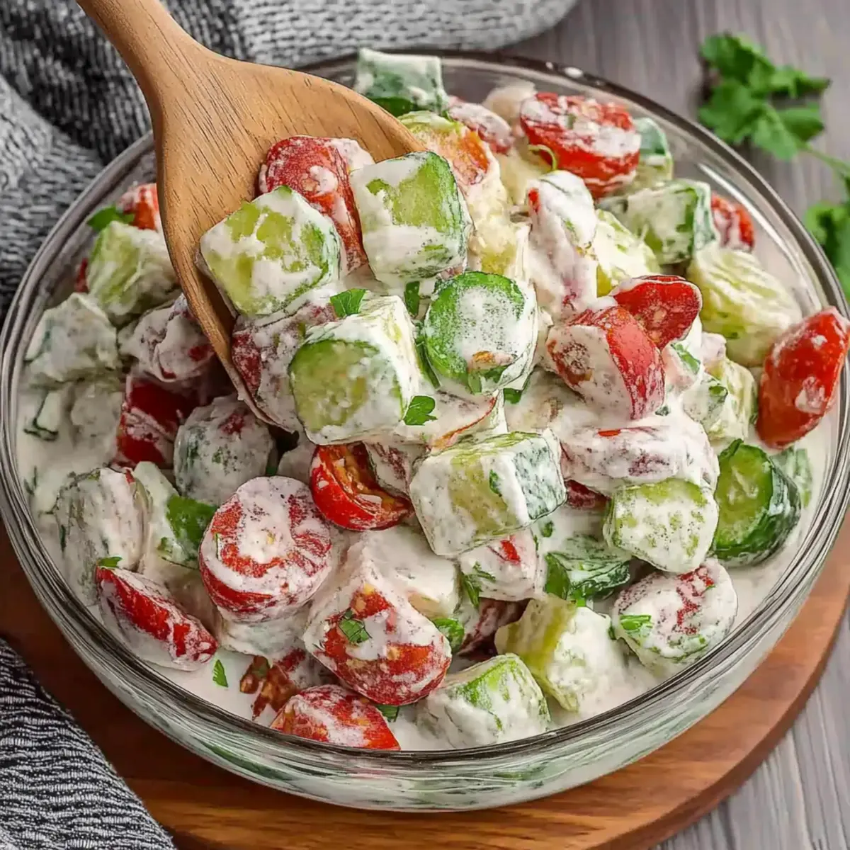 Creamy BLT Potato Salad with Turkey Bacon