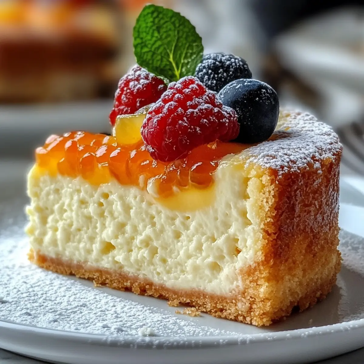 Sicilian Ricotta Cheesecake